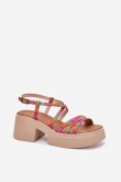 Sandalai su kulnu model 215023 Step in style