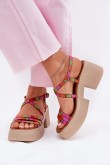 Sandalai su kulnu model 215023 Step in style