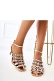 Sandalai su kulnu model 215247 PRIMO