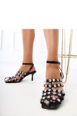 Sandalai su kulnu model 215249 PRIMO