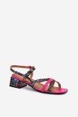Sandalai su kulnu model 215333 Step in style