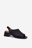 Sandalai su kulnu model 215343 Step in style