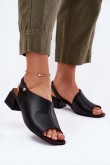 Sandalai su kulnu model 215343 Step in style