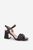 Sandalai su kulnu model 215347 Step in style