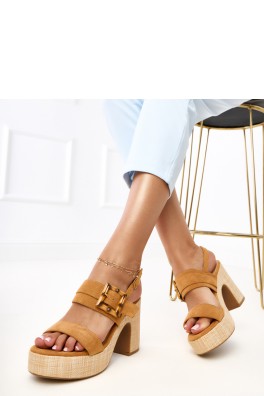 Sandalai su kulnu model 215593 PRIMO