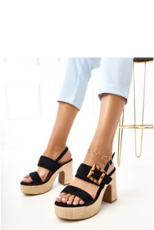 Sandalai su kulnu model 215595 PRIMO