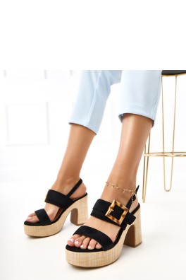 Sandalai su kulnu model 215595 PRIMO