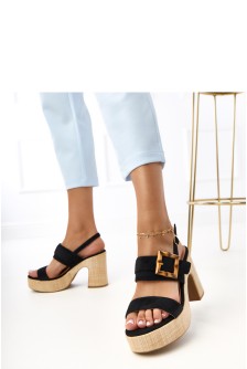 Sandalai su kulnu model 215595 PRIMO